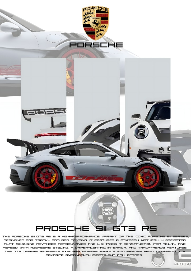 Porsche 911 GT3 RS Automotive Art