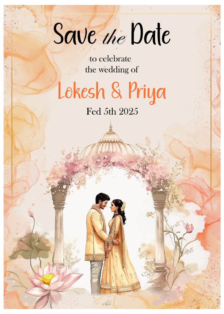 Lokesh & Priya - Mandap Floral Arch